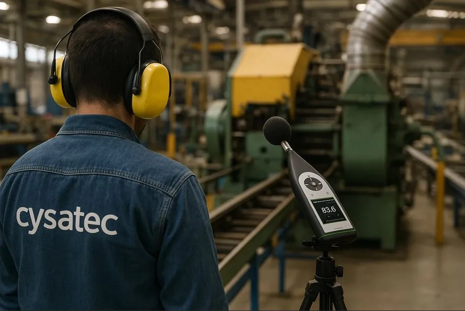 Ensayos acústicos industriales y caracterización de maquinaria